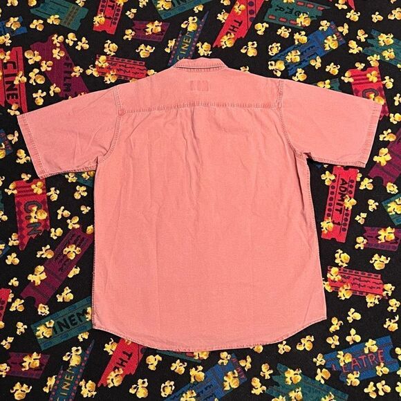 Mens REDHEAD Orange Casual Button Down Collared Shirt / Size Large - Picture 2 of 5